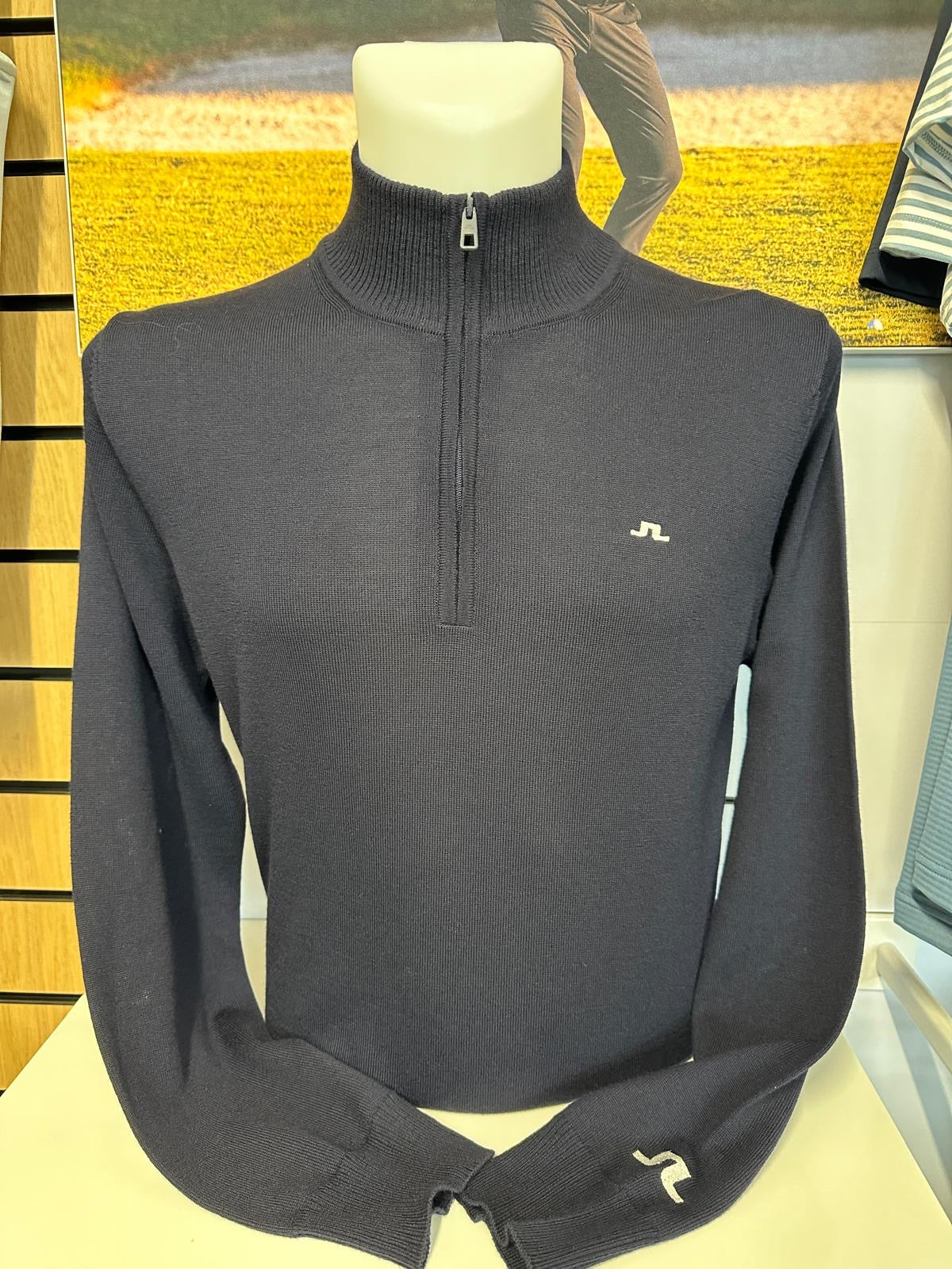 J. Lindeberg Kian 1/4 Zip Sweater (Navy)